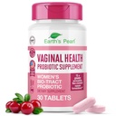 Earth's Pearl Vaginal Probiotics for Women - 15 x Mehr Effektiv mit BIO-Tract®, 3 Billion CFU, Probiotic & Prebiotic Blend, fördert gesunde Vaginal Odor & pH Balance für Frauen - Nur 1 Tablet/Tag