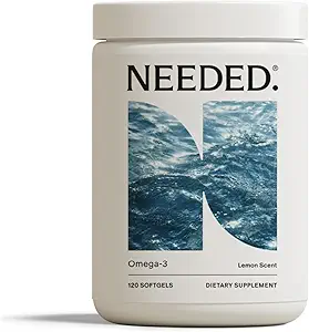 Braucht. Pränatal Omega-3 - Hohe Potenz Dose von Sustainable Sourced Fish Oil, Lemon Zest Scented, 1000mg DHA, 1000mg EPA, umhüllt in einem Gelatin-freien, Plant-Based Softgel Shell, 30-Day Supply