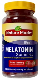 Natur Made Melatonin 10mg Traumhafte Erdbeer Natürliche Aromen, 150 Gummi