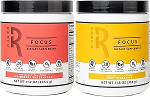 Silver Star Nutrition, Roots Focus Nootropic Brain Supplement - Erdbeere Wassermelone & Spicy Ananas- Lion's Mane, Cordyceps, & Reishi Functional Mushrooms + Extended-Release Caffeine, 100 Servierungen