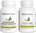 BiOptimizers Magnesium Breakthrough 4.0, (60 Kapseln) & Cycle Care, (90 Kapseln) - Natural Sleep, Brain und Menstrual Relief Support Supplement Bundle