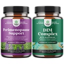 Bundle komplette Perimenopause Ergänzung für Frauen mit Maca Root Vitex Berry & Black Cohosh und Pure DIM Ergänzung mit Bioperine - Diindolylmethan Testosteron Complex mit Broccoli Florets