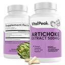 Artichoke 500 mg Supplement - Potent Artichoke Extract Kapseln für Lebergesundheit & Verdauungsunterstützung - Artichoke Blatt Extract fördert Energie & Fokus - 30 Kapseln