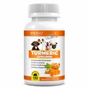 Kurkuma für Hunde – 180 Count Tablet Treats mit Curcumin & Piperine – Gemeinsame Gesundheit, Mobilität, Allergy & Itch Relief, Haut & Coat, Hot Spots – Ente Flavor mit Lachsöl