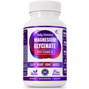 Magnesium Glycinat mit Vitamin B6 Forschung bewährt, um die Absorption zu verbessern, 1350mg Voll Chelat - Unterstützt Schlaf, Stress Relief, Energie, Muskelkrämpfe - Glutenfrei, NonGMO, 180 Vegan Kapseln