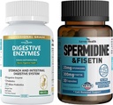 800mg Verdauungsenzyme für Männer und Frauen + Spermidin & Fisetin Supplement - 20mg von 98% Spermidin 3HCL