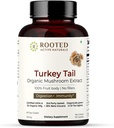 ROOTED Active's Turkey Tail Mushroom Extract Capsules | Heart Health, Stress Relief, Liver. USDA Organic, 35% Beta Glucans, Certified Organic (120 Kapseln)