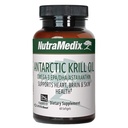 NutraMedix Antarktis Krill Öl 500mg - Fischöl-Ergänzung - Omega-3s (EPA & DHA) + Astaxanthin - Rote Krill-Ergänzung für Gelenk-, Immun-, Herz-, Leber- und Gehirngesundheitsunterstützung (60 Softgel)