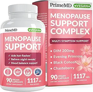 20-in-1 Menopause Ergänzungen für Frauen - DIM und Estrogen Ergänzung für Menopause Relief und Hot Flashes mit Black Cohosh, Evening Primrose und Chasteberry (90 ct, 45 Servierungen)