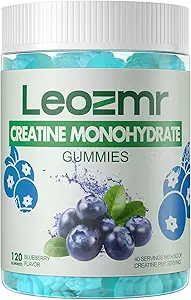 Creatine Monohydrate Gummie 5000mg für Herren & Frauen, Chewables Creatine Monohydrate Supplement(120 Count)- Blueberry 120 Gummies