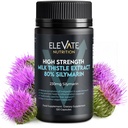 ELEVATE NUTRITION Milchdistel - 288 mg, 80% Silymarin Extrakt - 120 Vegan Kapseln - Diät-Gesundheitsergänzung - Hilft die Erhaltung der Leberfunktion & Verdauungskomfort