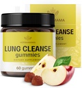 HERBAMA Lung Detox Gummies - Kräuter-Komplex mit Pilzmischung für Lung Cleanse - Vegan, Non-GMO Respiratory Support Supplement - 60 Pectin-Based Apple-Flavored Chews