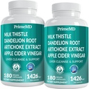 32-in-1 Leberreiniger Detox und Reparieren mit Milchdistel, Silymarin, Artichoke Extract, Beetroot Powder - Gallbladder Supplement mit Active Liver Health Formula - 1426mg (180ct, Paket von 2)