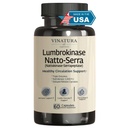 VINATURA Lumbrokinase, Nattokinase 2000FU & Serrapeptase - USA Made & Tested, Zirkulationsergänzungen von Nattokinase Serrapeptase (Natto-Serra), Rutin, Beetroot, Lumbrokinase Supplement