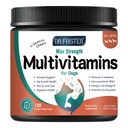 Dog Multivitamin mit Glucosamin, Omega 3, Mineralstoffe, Probiotika und Enzyme, Hunde-Vitamine und Ergänzungen für Gelenk-, Haut- und Mantelpflege, Verdauungs- und Immungesundheit, Huhn Flavor - 120 Chews