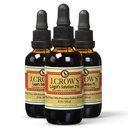 J.CROW'S® Lugol's Lösung von Iodin 2 % 2 oz (3 Flaschen) – Premium-Iodin & Kalium-Iodidflüssigkeit, Gluten &, Alkoholfreier natürlicher Brine-Extrakt, keine Expiration