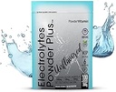 PowerVitamin Unflavored Electrolytes Pulver Kein Zucker für tägliche Energie - Keto Elektrolyte - Hydration Pulver mit 1000mg Kalium, 120mg Calcium, Magnesium, No Stevia, 100 Portionen