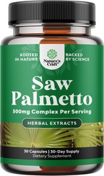 Extra Strength Saw Palmetto Extrakt - Fortgeschrittene Kräuter-Komplex für die Haargesundheit und urinäre Unterstützung mit Pflanzen Sterolen & Flavonoiden - Potent Kräuterergänzung mit 500mg pro Portion - 30 Kapseln