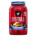 BSN SYNTHA-6 Premium Protein Pulver mit 6g Faser, Whey Protein, Micellar Casein, Milk Protein Isolate Blend, 5g Fett, Blueberry Pancake, 28 Portionen (Packaging May Vary)