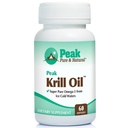 Peak Pure & Natural, Peak Krill Oil Supplement - Besser als Fischöl für Gelenk- und Herzgesundheit - Krill Öl Gehirn Supplement - EPA, DHA und Astaxanthin - 60 Softgels