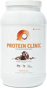 SaltWrap Protein Clinic – Total Body Recovery Shake mit Collagen Peptides, HMB, Tart Cherry Extract, Pea Protein Isolate und Prebiotic Fiber für Joints & Muscle Recovery - Creamy Chocolate Fudge