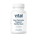 Vital Nährstoffe Säge Palmetto mit Pygeum & Nettle Root - Vegan Saw Palmetto für Männer unterstützt gesunde Prostata Funktion* - Gluten, Dairy, Soy Free - 60 Kapseln