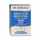 Dr. Mercola Complete Probiotics Powder Packets for Kids - Unterstützt Verdauungs- und Immungesundheit - 10 Strains - mit Präbiotika - Non-GMO, Gluten-Free & Soy-Free - 30 Packets