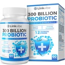 Probiotic 300 Billion CFU - 12 Strains mit Bio-Präbiotika für Digestive & Gut, Immune, Bloating Health - Probiotika für Frauen und Männer - Daily Dairy Free, Shelf Stable - 60 Counts