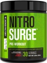 Jacked Factory NITROSURGE Pre Workout Supplement - Endless Energy, Instant Strength Gains, Clear Focus & Intense Pumps - NO Booster & Powerful Preworkout Energy Powder - 30 Portionen, Fruit Punch