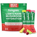 Fungies Elektrolyt-Getränk-Mischung mit Lion's Mane Mushroom & Essential Electrolytes, 24 Variety Pack - Sugar-Free Hydration Ergänzung Pulver für Erwachsene für Gehirn Gesundheit & Fokus - Pilz-Ergänzung