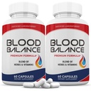 Justified Laboratories (2 Pack Blood Balance Advanced Formel 620MG Formel Ergänzung Pillen 120 Kapseln