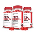 Justified Laboratories (3 Pack Vital Grow XL Performance Gummis 1000MG Advanced Formula Formuliert mit ACV Granatapfelfettsaft Pulver B12 Vegan Non GMO 180 Gummys