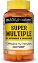MASON NATURAL Super Multiple 34 Vitamine und Mineralien - Komplette Ernährungsunterstützung, Alles in einem Multivitamin, unterstützt Gesamtgesundheit, 100 Tabletten
