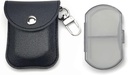 VOFOON Small Pill Organizer, Travel Pill Box für Geldbeutel, Schlüsselanhänger Pillenhalter, Pocket Pill Container, 2 Mal pro Tag Täglich tragbare Medizin Vitamin Case, Fish Oil Box, Supplement Box