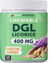 Chewable Ultra-Pure DGL Licorice Tabletten 4000 mg – Stomach, Gut & Darm Relief – Natürliche Säure Reflux Formel – 10:1 Deglycyrrhizinated Licorice Root Extract – 120 Chewables