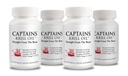 Captains Pure Antarctic Krill Oil Softgels | Omega 3 EPA, DHA mit Astaxanthin & Phospholipide| Keine Additive oder Chemikalien | 1000mg pro Servierung, 60 Kapseln, 4-Pack