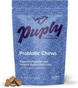 Probiotika für Hunde - Veterinär-Formulierte weiche Kauen mit präbiotischer Faser - Unterstützt Verdauung, Immunität und Allergie Relief - Delicious Duck Flavor - 90 Count