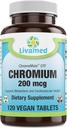 Livamed - Chrom 200 mcg (ChromeMate GTF) Veg Tabs 120 Zähler