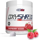 EHP Labs OxyShred Non Stimulant Pre Workout Powder - Stim Free, Koffein Free Preworkout für Männer und Frauen - Non Stim Preworkout - Sugar Free Energy Powder - Raspberry, 60 Portionen