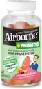 Airborne Plus Probiotic Gummies, 42 count - 1000mg Vitamin C - Immununterstützungsergänzung