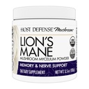 Host Defense Lion's Mane Powder - Brain Health Support Supplement - Pilz-Ergänzung zur Unterstützung Fokus & Speicherfunktion - Immun- & Nervous System Support Supplement - 3.5 oz (66 Servietten)*