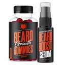 Wild Willies Bart-Wachstum Dual Threat: Bart-Wachstumgummis und Serum-Kit für Herren - Biotin, Koffein & Essential Growth Oil für Fuller, Thicker Gesichtshaar - Bart Vitamine & Enhance Bart-Wachstum