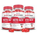Justified Laboratories (3 Pack Keto Rush Keto ACV Apfel Apfel Apfelessig Boost Formuliert mit Granatapfel-Eisensaft Pulver B12 Vegan Non GMO 180 Gummis