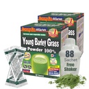 Yamamoto Kanpoh YAMAKAN Young Barley Grass Powder, Grass Juice Rich in Minerals, Vitamine & Pflanzenbasiertes Protein für Frauen & Männer, Gerste Grass Juice Powder aus Japan, Non GMO 88 Portable Sachets