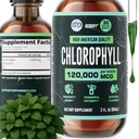 HERBIFY Chlorophyll Drops - Flüssige Chlorophyll für Energie-Boost & Immun-System-Unterstützung - Made in USA - Chlorophyll Flüssigkeitstropfen für Körper-Detox, Interne Deodorant & Enhance Haut - 2 Oz