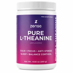Reines L-Theanin-Pulver 100% [266gm-1.250 Servierungen] Natürliche L-Theanin-Ergänzung - Nur 1 Ingredient, frei von Zucker, Soja, Füllstoff, Melatonin, Non-GMO, Vegan