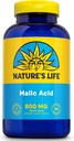 Nature's Life Malic Acid Supplement 800 mg - Gesunde Muskelfunktion und Cellular Energy Support - Dietary Fruit Acid - 60-Day Money Back Guarantee, Lab Verified - 250 Servierungen, 250 Kapseln