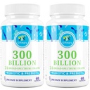 Probiotics for Women & Men - 300 Billion CFU, 24 Strains Probiotics + 15 Bio Kräuter Präbiotika für Verdauungs-, Gutgesundheit, Immun-, Verstopfungs-, Durchfall- und Ganzkörpergesundheit - 4 Monate Versorgung