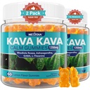 Kava Kava Gummies, Sugar Free Calm Gummis w/Rhodiola Rosea, Ashwagandha, L-Theanine, GABA, Melatonin-Free Kava Blend für Entspannung, Ruhe und Fokus - Alternative zu Kava Pulver Kapseln, Vegan 120 Ct