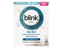 BLINK Tears Eye Drops für trockene Augen, Konservierungsfreie schmierende Augentropfen, Sterile Single Use Vials, Sanfte Augenpflege für Mild bis Moderate Dry Eye Symptom Relief, 25 Count, 0,01 fl oz Vials